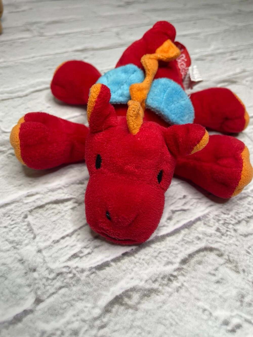 WubbaNub Red Dragon Pacifier Plush Toy